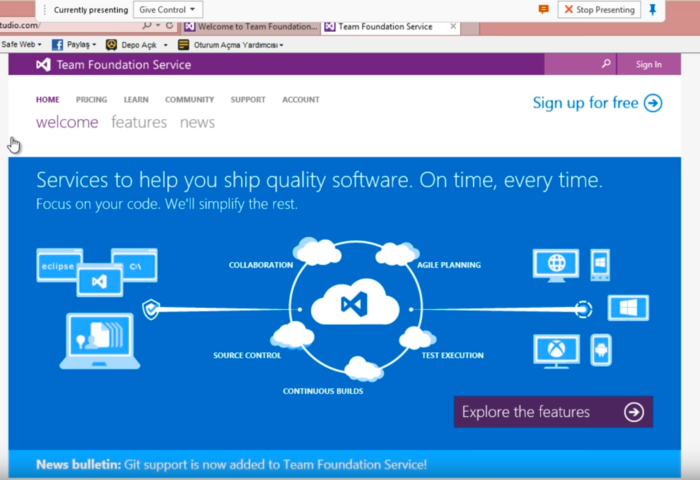 TFS Team Foundation Server/Service